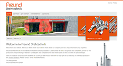 Desktop Screenshot of freund-drehtechnik.de